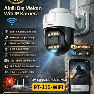 Retro R115 5MP Kamera Wifi