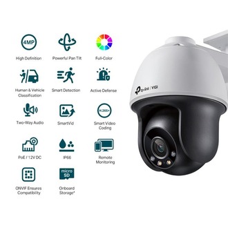 TP-LINK VIGI C540 V2 4MP 4MM LENS 30 METRE 7/24 FULL COLOR TAKİP PAN&TILT