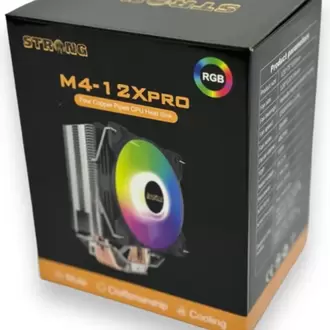 Strong M4-12XPRO 12CM Rainbow 4 Bakır Borulu 135W 4 Pin Intel/amd Kule Tipi Işlemci Cpu Fan