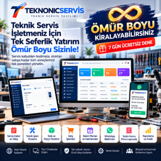 Teknonic Servis — Ömür Boyu Kiralama Lisansı