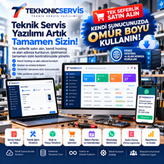 Teknonic Servis — Kaynak Kodları ile Teknik Servis Yazılımı