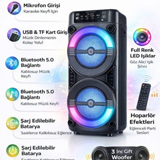 LLERFEİ 3233 BLUETOOTH HOPORLÖR