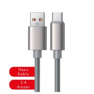 3.4A TYPE C USB ŞARJ DATA KABLO