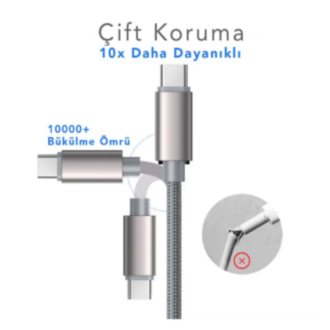 60W TYPE C TO TYPE-C PD ŞARJ DATA KABLO