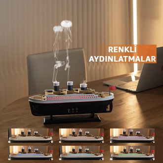 Buharlı Gemi Nemlendirici Hava Nemlendirici Buhar Makinesi Aromaterapi Difüzörü 