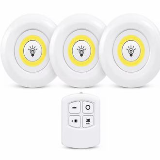 LED Işık Kablosuz Uzaktan Kumandalı Dolap İçi LED Ampul Seti