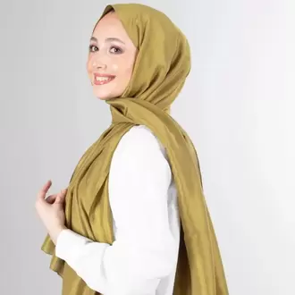 Yağ Yeşili Brisa Vual Şal