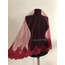 BORDO FRANSIZ DANTELLİ SET - DUVAK & KUŞAK & ELDİVEN