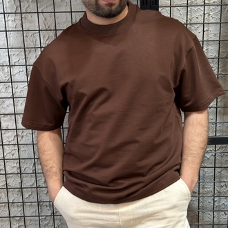 Oversize Oysho Kumaş Kahverengi T-Shirt