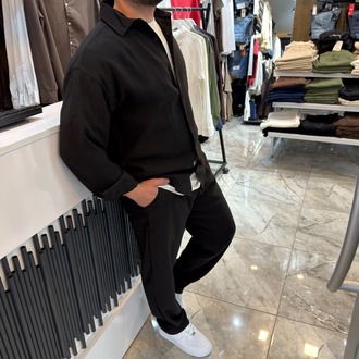 Kırinkıl Oversize Premium Takım Siyah
