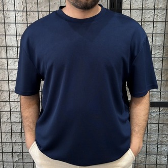 Oversize Oysho Kumaş Lacivert T-Shirt