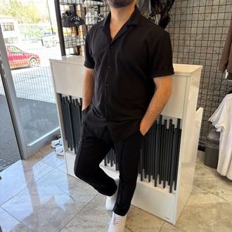 Premium Gömlekli Takım Siyah