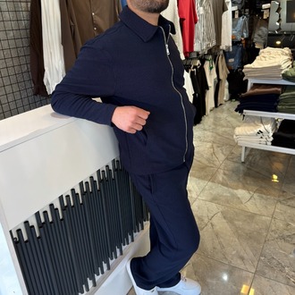 Premium Fermuarlı Takım Lacivert
