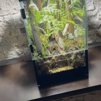 Orman temalı,şelale paludarium