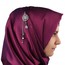 Kristal Taşlı Gümüş Rengi Lüx Şal Eşarp İğnesi (ST003)
