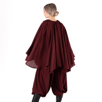 bağcık pelerin (bordo)