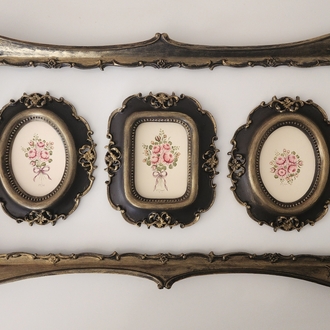 vintage set halinde buketler
