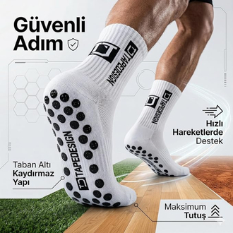 Tape Kaymaz Çorap 3'lü