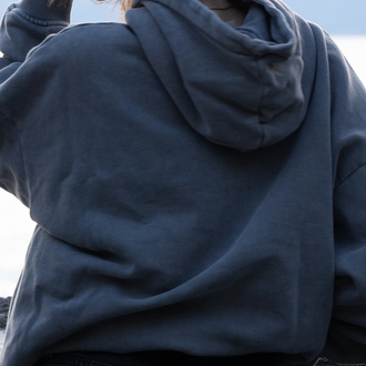 S.H Grey Boxy | Acid Wash Hoodie