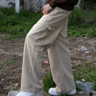 Cream Relax | Carpenter Pant