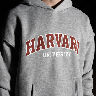 Harvard Oversize | Grey Hoodie