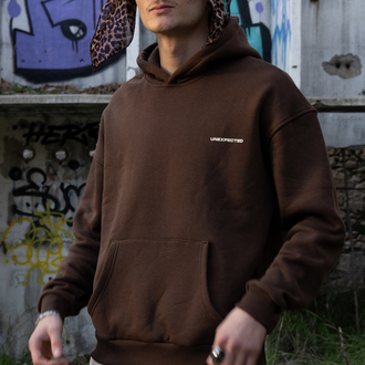 Unexpected | Brown Oversize Hoodie