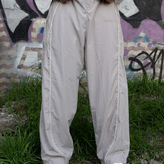 Gst Grey | Baggy Parachute Jogger