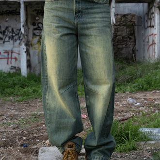 Urban Baggy | Washed Green Jean