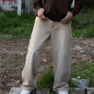 Cream Relax | Carpenter Pant