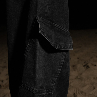 Urban Cargo | Black Baggy Jean
