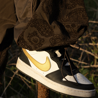 Gst Brown | Baggy Parachute Jogger