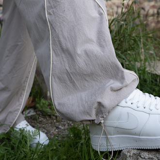 Gst Grey | Baggy Parachute Jogger
