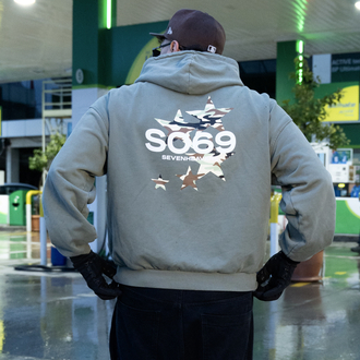S.H Camo Print | Oversize Hoodie