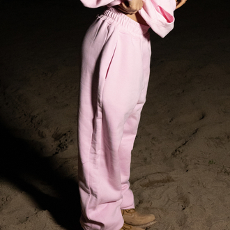 S.H Baggy Fit | Pink Open Leg Jogger