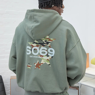 S.H Camo Print | Oversize Hoodie
