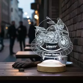 Moto Guzzi V85TT 3D Led Gece Lambası