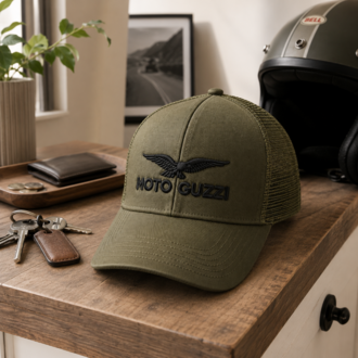 Moto Guzzi Nakışlı Haki Trucker Şapka I ÖN SİPARİŞ