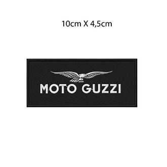Moto Guzzi Logolu Nakışlı Arma / Yama (Black)