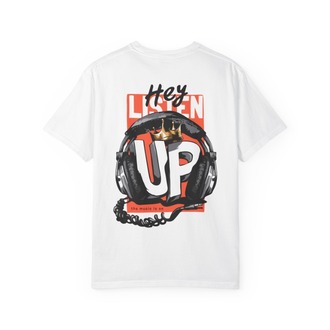 "Listen Up" White T-Shirt