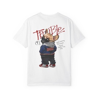 "Trouble" White T-Shirt