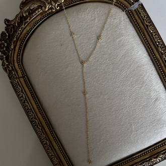 Gold Kutup Yıldızı Y Kolye