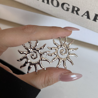 Silver Güneş Küpe