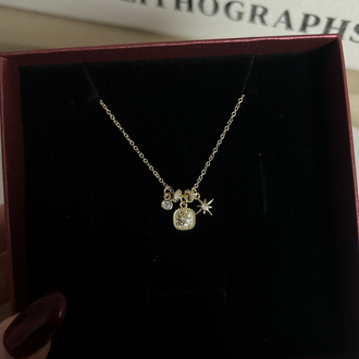Güneş Charm kolye | 14k