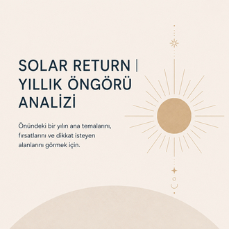 Yıllık Öngörü Analizi | Berfu Genç ile Solar Return