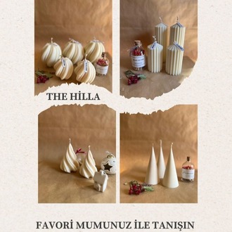 Konik Model %100 Doğal Soya Mum