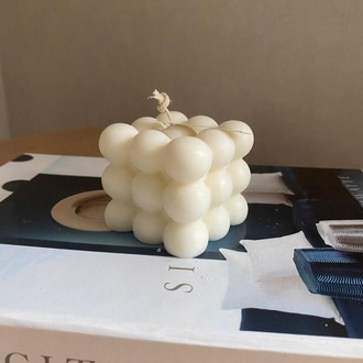 Bubble Model %100 Soya Mum Doğal Mum