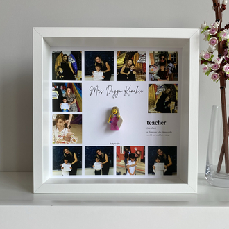 25x25 Fotoğraflı İki Figürlü Kişiselleştirilebilir Çerçeve