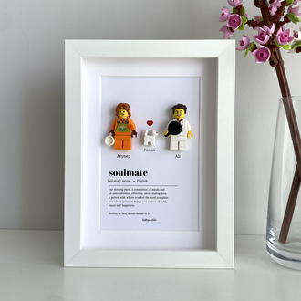 15x20 Tek Figürlü Kişiselleştirilebilir Çerçeve