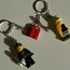 Kişiselleştirilebilir Çift Lego Figür Anahtarlık