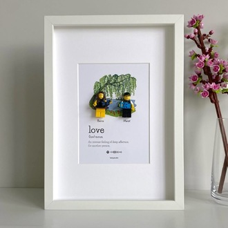 21x30 Tek Figürlü Kişiselleştirilebilir Çerçeve